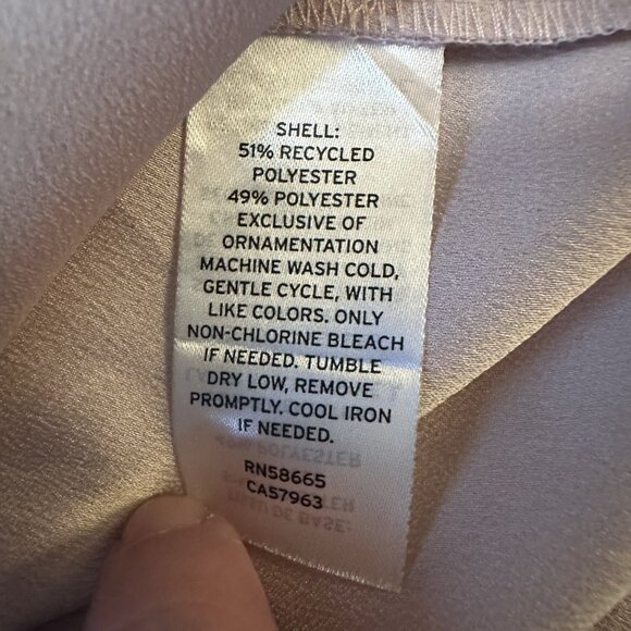 Nordstrom Top Women’s Large Pink Long Sleeve High Low V-Neck Top - Picture 10 of 12